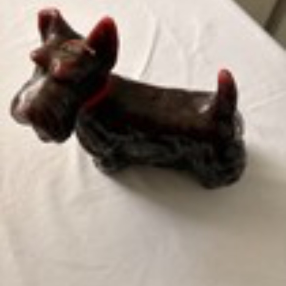 Vintage Scottish Terrier Dog Candle - 6.5" long x 6" tall - chipped ear - Picture 4 of 10